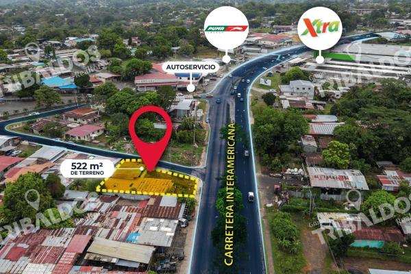 Venta de terreno comercial sobre la vía interamericana en la chorrera