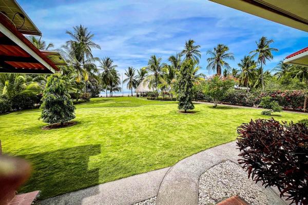 Beachside home with solar panels in las lajas