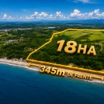 Oceanfront land for sale in río hato | 18 hectares