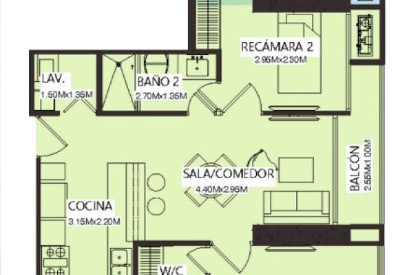 Venta de apartamento en luxor 500 el cangrejo