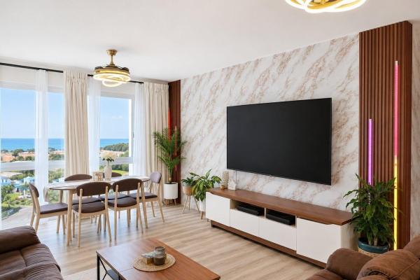 ¡lujoso apartamento con vista al mar en playa blanca!