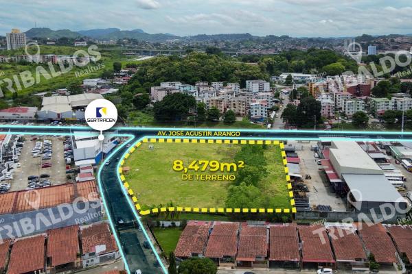 Venta de terreno comercial en ave. jose agustin arango