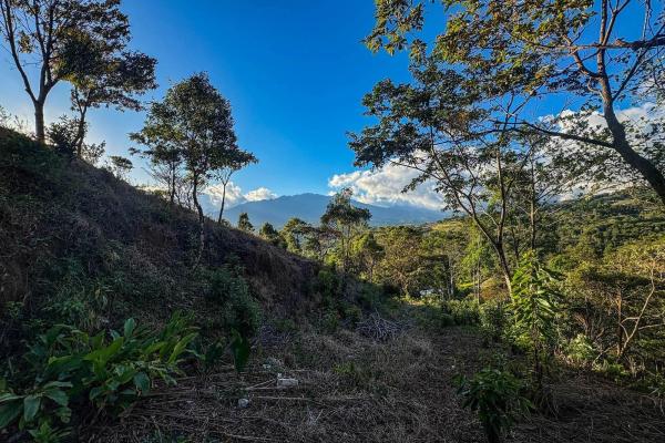 Mountain view lot for sale in jaramillo, boquete