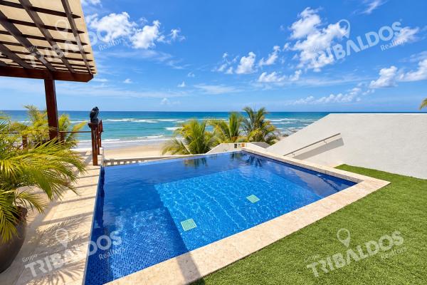 Venta de casa frente al mar en san carlos, con acceso a la playa y 5 recámaras