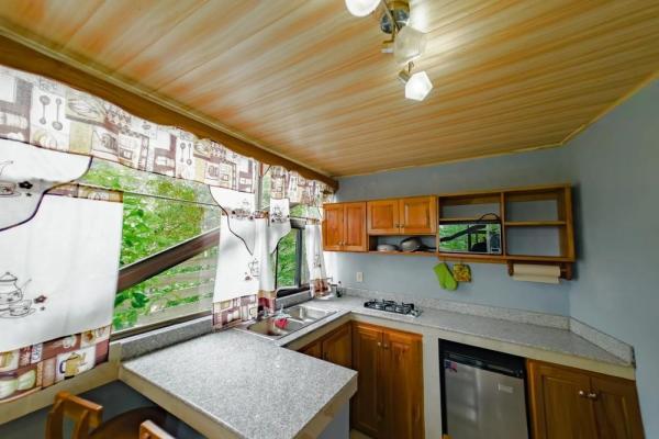 Cabaña con vistas al volcán barú en venta en jaramillo