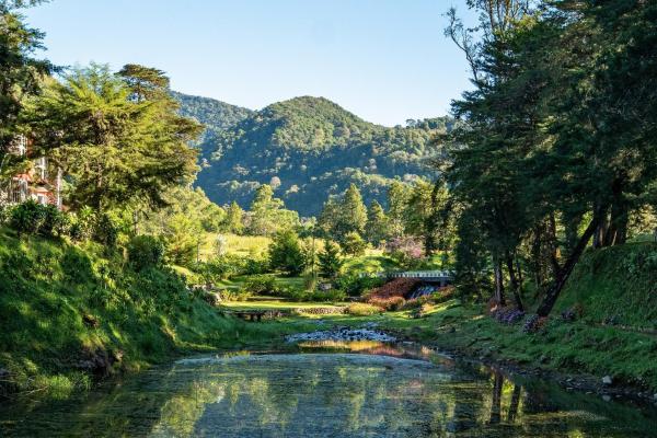 Private riverfront mountain estate with lakes