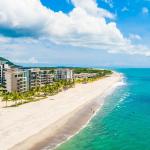 Furnished beachfront villa in playa caracol