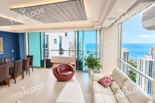 Venta de apartamento en san francisco, vista al mar y la ciudad ph tao