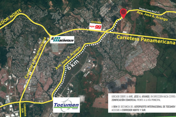 Terreno en tocumen, parque logistico panamá