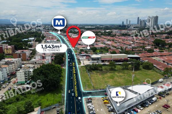 Land for sale on josé agustín arango avenue