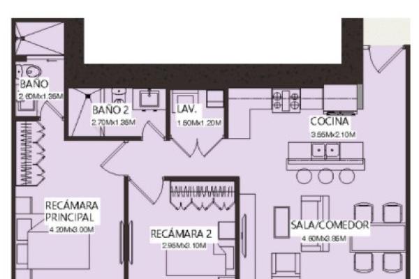 Venta de apartamento en luxor 500 el cangrejo