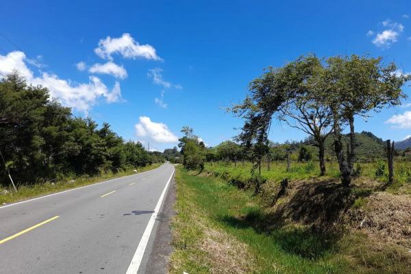 Flat road-front lot for sale in volcan