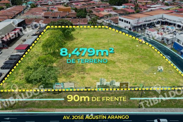 Venta de terreno comercial en ave. jose agustin arango