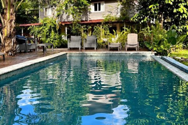Tropical caribbean estate with guest cabin & pool
