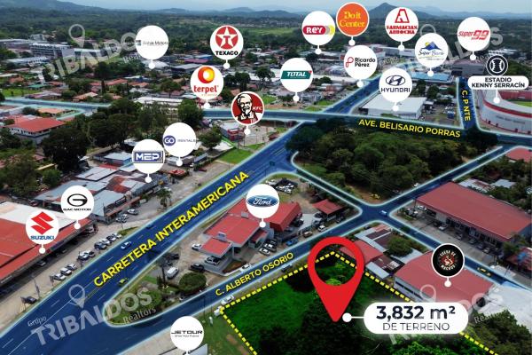 Venta de terreno comercial en chiriquí a pasos de la panamericana