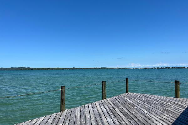Prime oceanfront estate w/dock & beach, isla colon