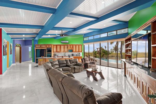 Unique beachfront home in playa la barqueta