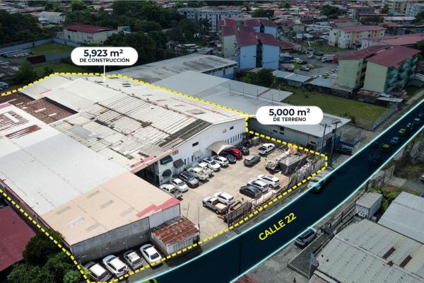 Venta de galera comercial en río abajo 5,923 m²
