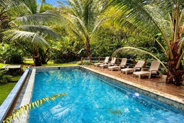 Tropical caribbean estate with guest cabin & pool
