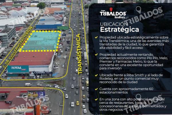 Negociable !! venta de plaza comercial rentando en transístmica