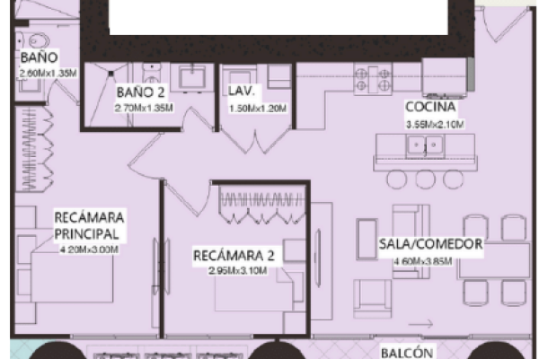 Sale of apartment in luxor 500 el cangrejo.