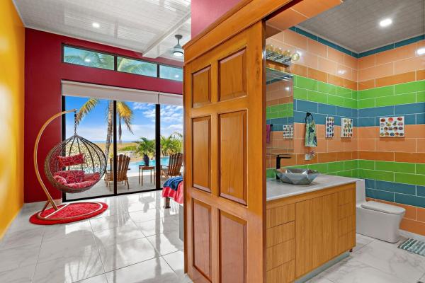 Unique beachfront home in playa la barqueta