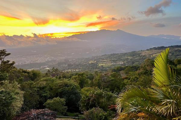 Commanding panoramic view of volcan baru