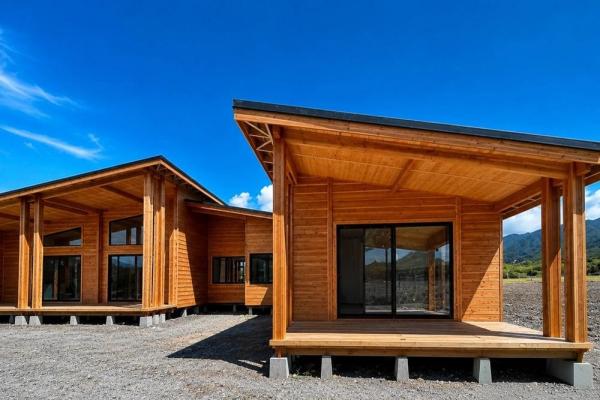 High-end off-grid home with volcán barú views