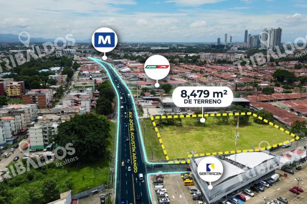 Venta de terreno comercial en ave. jose agustin arango