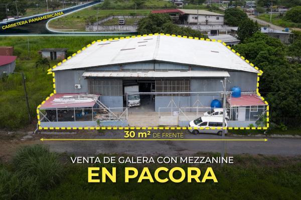 Venta de galera con mezzanine en pacora