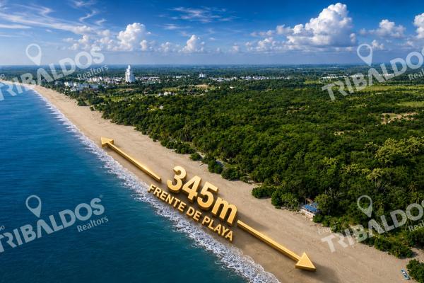 Terreno frente al mar en venta en río hato | 18 hectáreas | us$38/m²