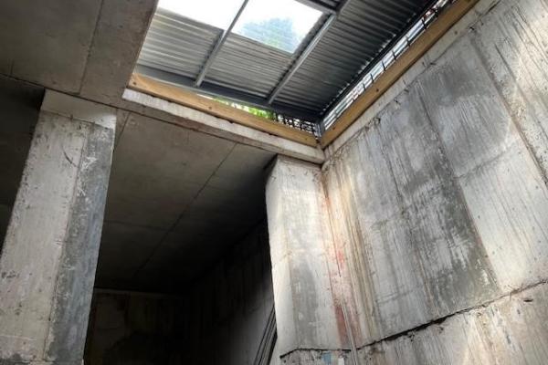 Strategic lot with existing foundations for sale