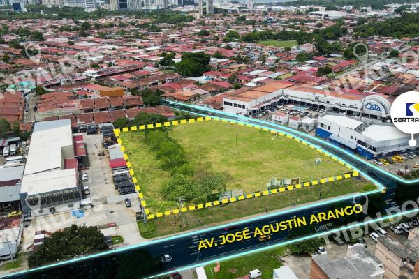 Venta de terreno comercial en ave. jose agustin arango