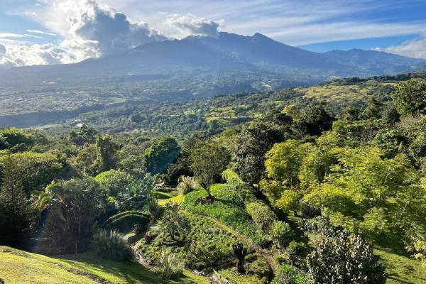 Commanding panoramic view of volcan baru