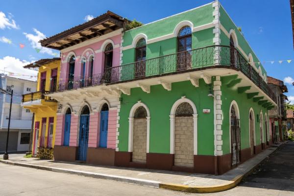 Historic building with an arched facade