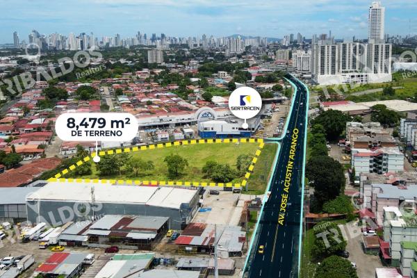 Venta de terreno comercial en ave. jose agustin arango