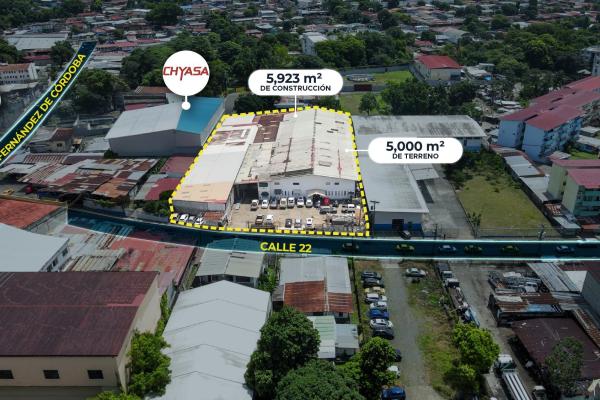 Venta de galera comercial en río abajo 5,923 m²