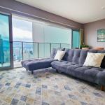 Apt amoblado en piso alto - av balboa - 109 m2