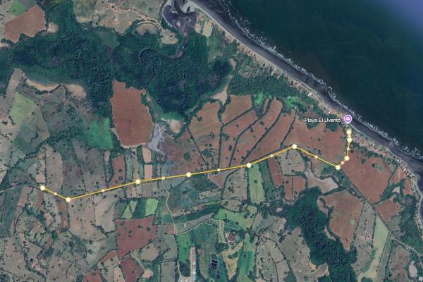 For sale land 9.8 hectares in las tablas