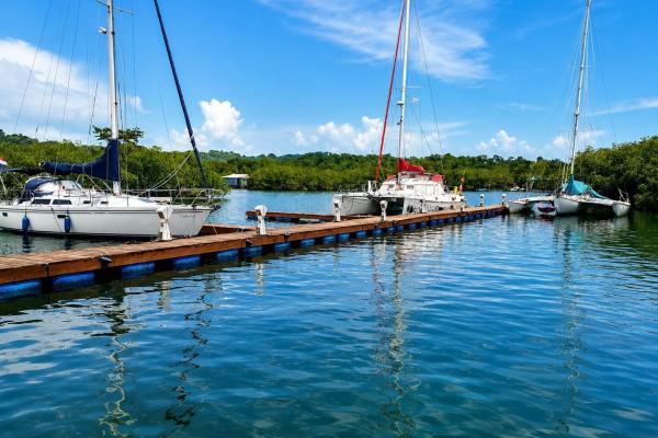 Private marina in bocas del toro, panama