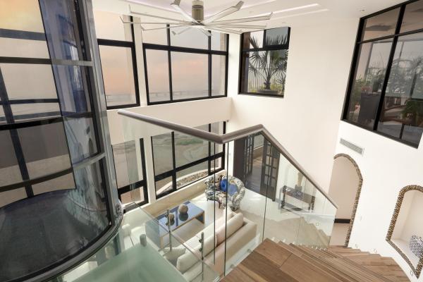 Two-level oceanfront condo in coco del mar