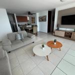 Apartamento amoblado con vista al mar en terramar 1000