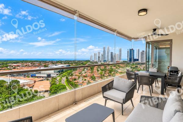 Venta de apartamento en santa maria, ph greengarden, hermosa vista al golf y al mar
