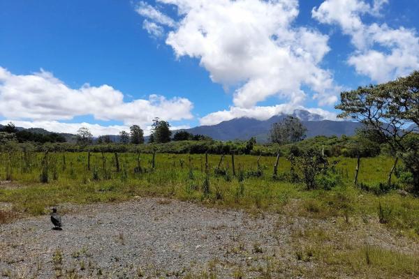 Flat road-front lot for sale in volcan