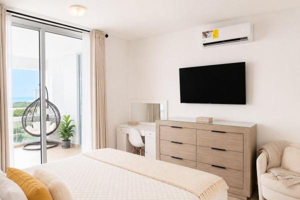 ¡lujoso apartamento con vista al mar en playa blanca!