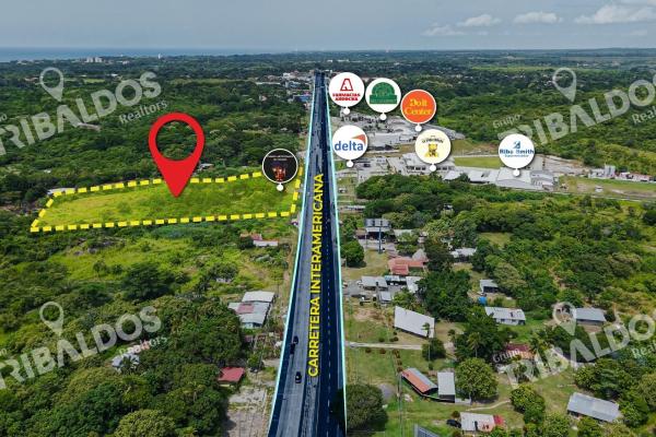 Venta de terreno comercial sobre la interamericana en coronado