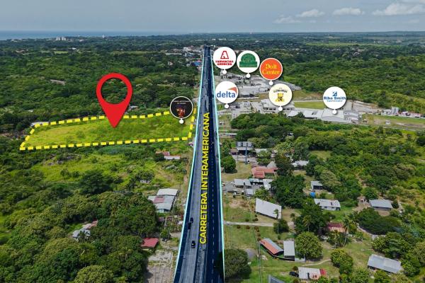 Venta de terreno comercial sobre la interamericana en coronado