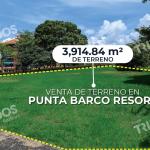 Venta de terreno plano en punta barco resort