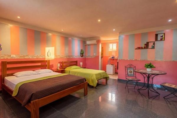 Propiedad con casa principal, 6 estudios y piscina
