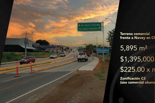 Commercial land for sale in front of novey, chitré